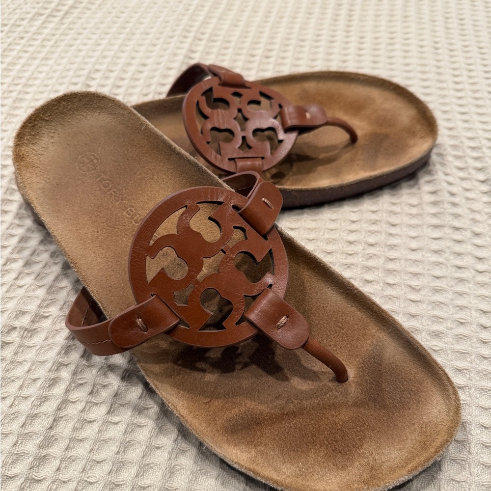 Tory Burch Tan Leather Sandals